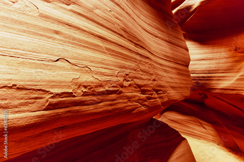Close up of wall in Upper Antelope Canyon