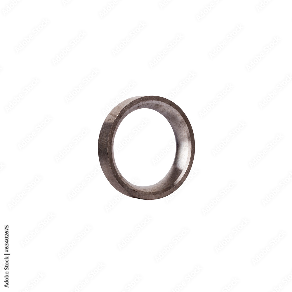 metal component on white background metal component on white background