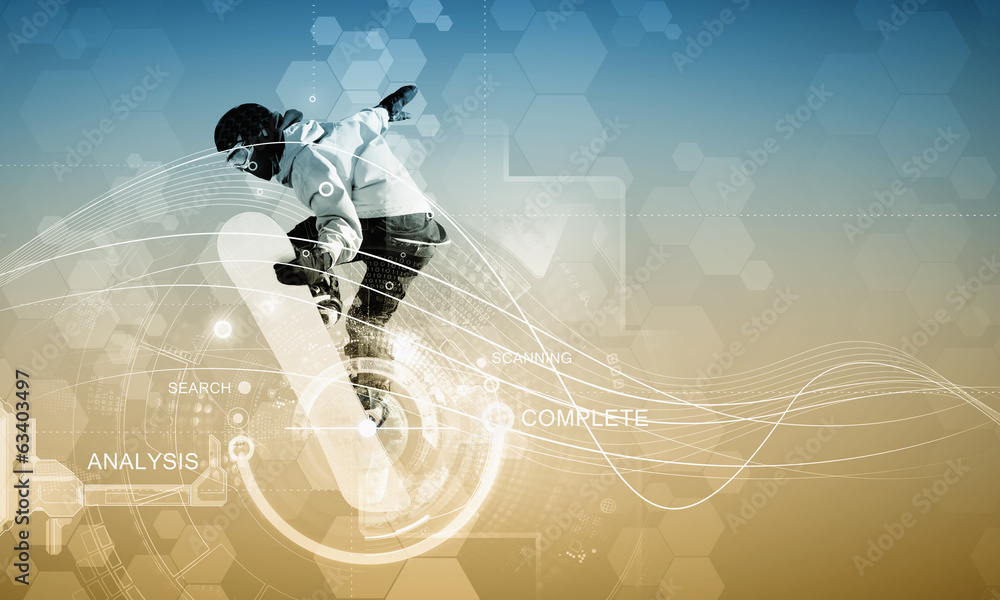 Obraz premium Snowboarding