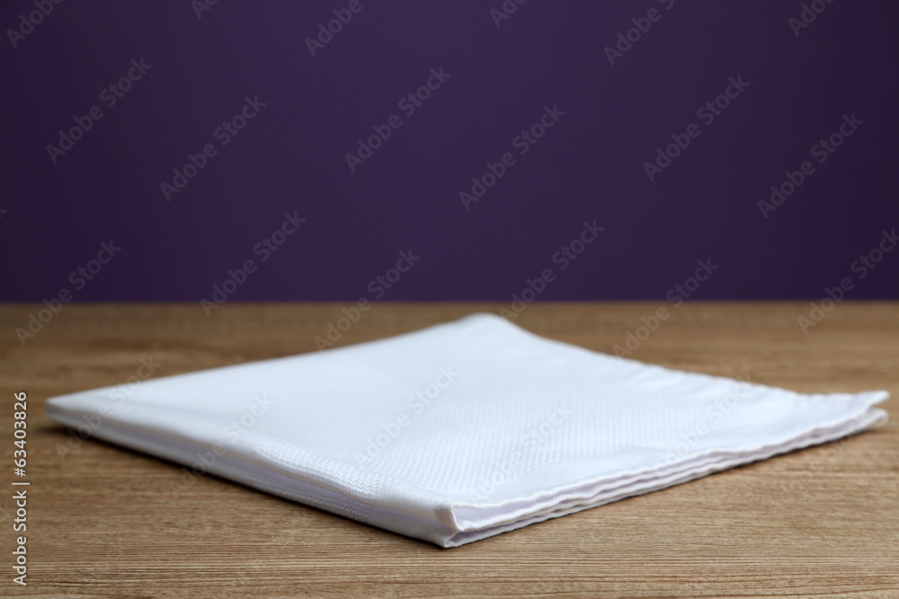 Background with wooden table and tablecloth Background with wooden table and tablecloth