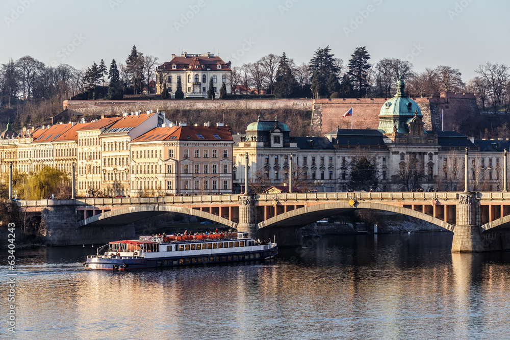 View to the Prague river Vltava