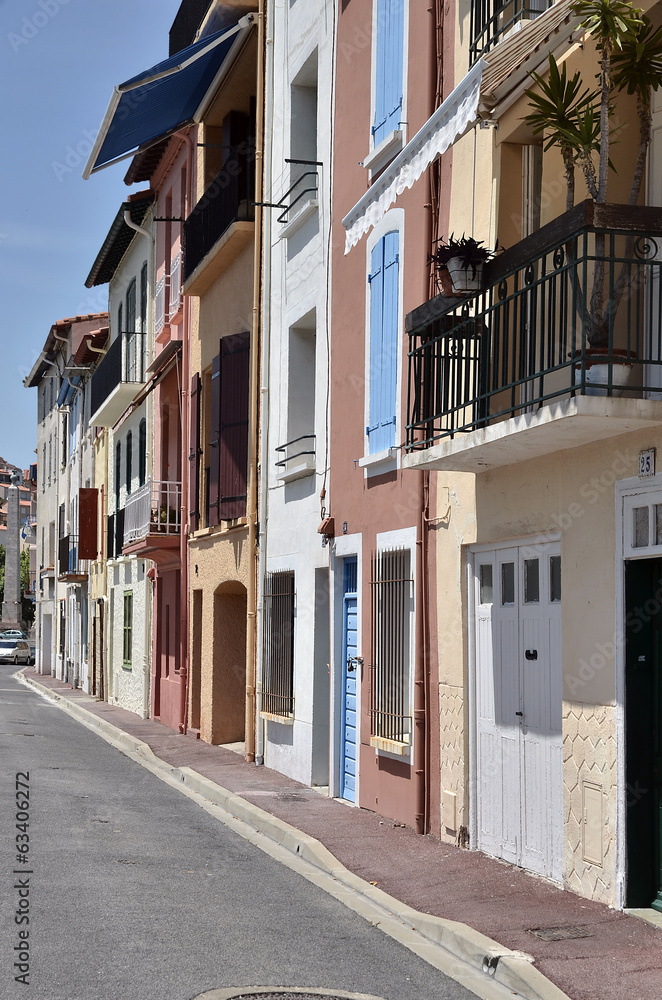 Building of Port-Vendres in France Building of Port-Vendres in France