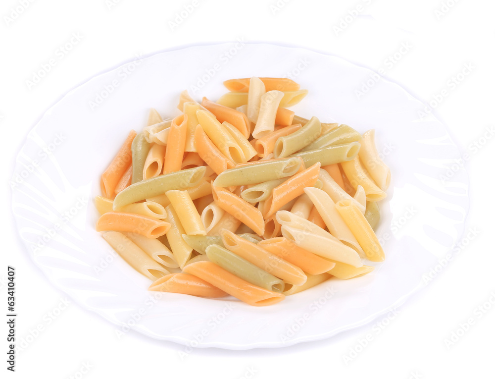 Pasta on plate close up. Macro. Pasta on plate close up. Macro.