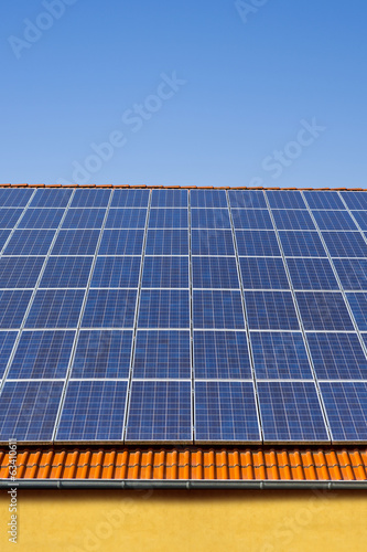 Solarpanels auf Hausdach