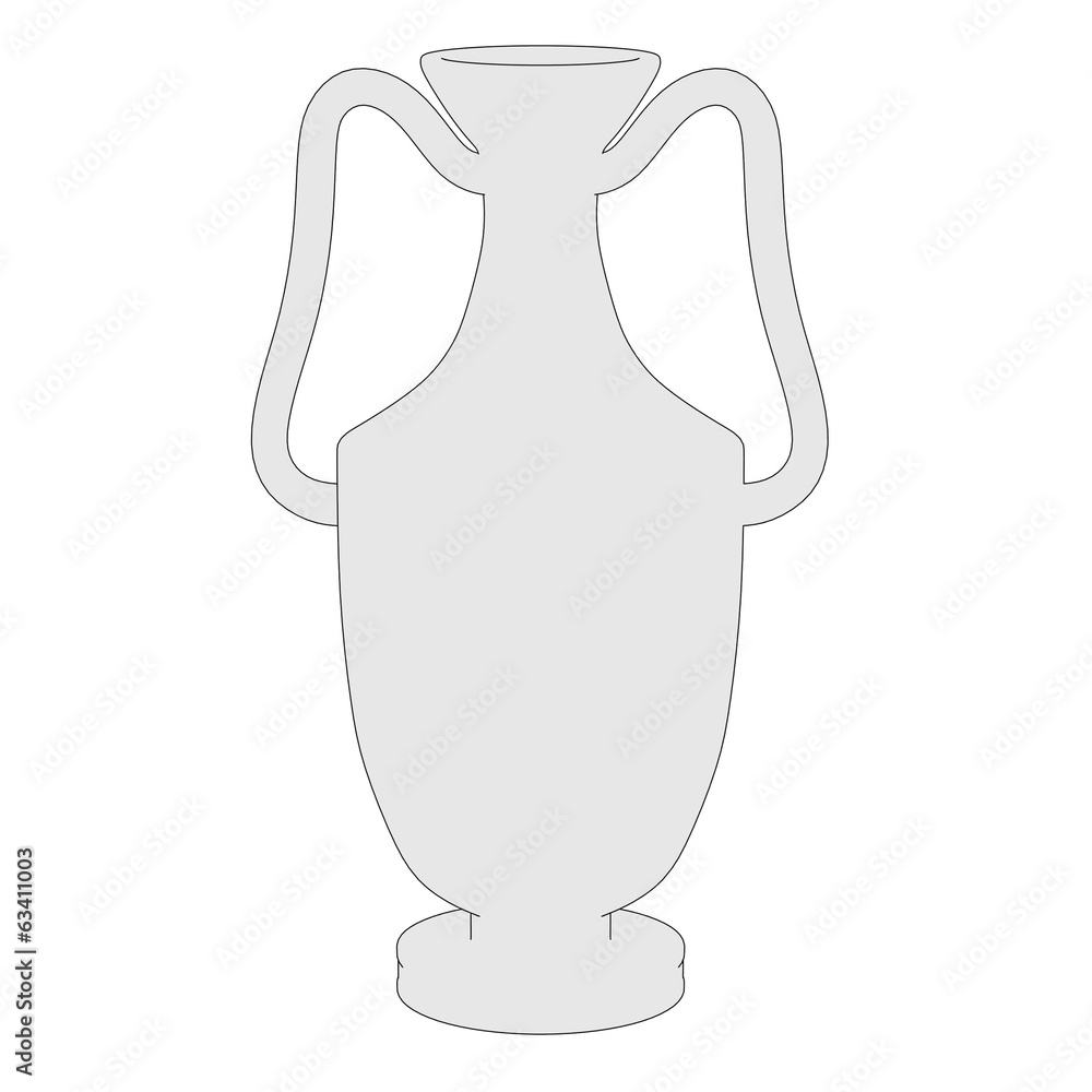 cartoon image of antique vase cartoon image of antique vase
