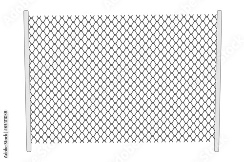 cartoon image of chain fence