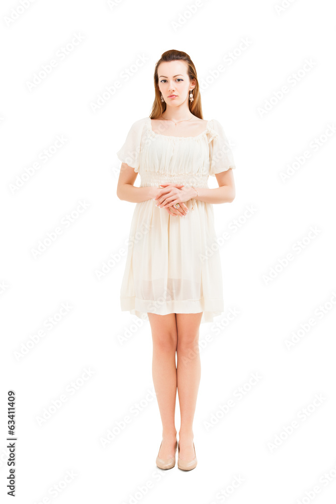 Full length portrait of a confident young female Full length portrait of a confident young female