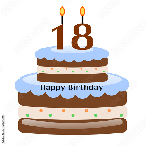 Torta di compleanno per i 18 anni