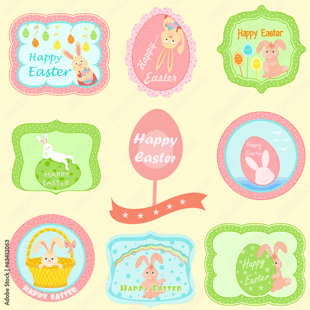 Fototapeta premium Happy Easter Design Element