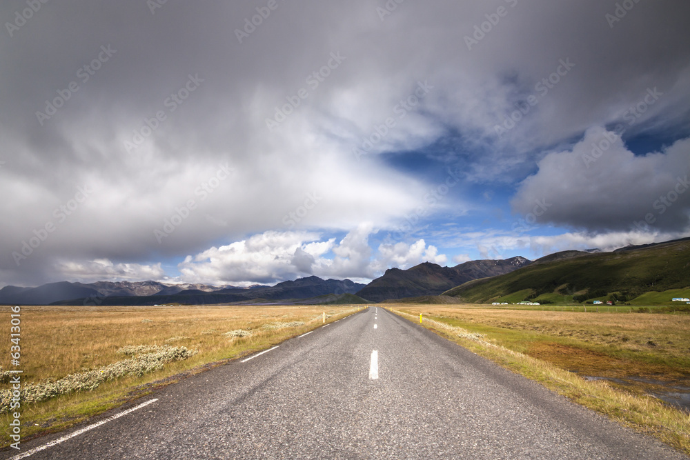 Naklejka premium Icelandic Ring Road.