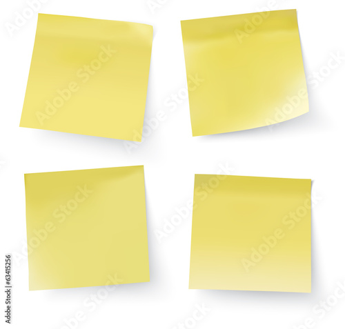 vector post it notes