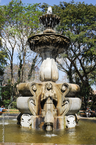 The fountain of central park at Antigua