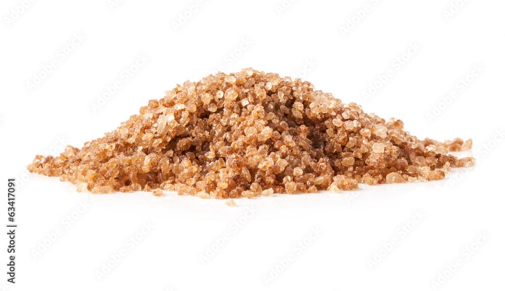 Brown sugar hill isolated on white background Brown sugar hill isolated on white background