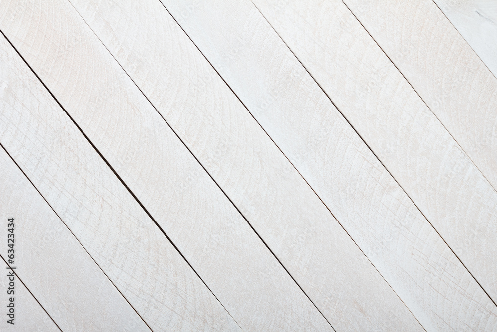 Obraz premium White wooden painted planks background
