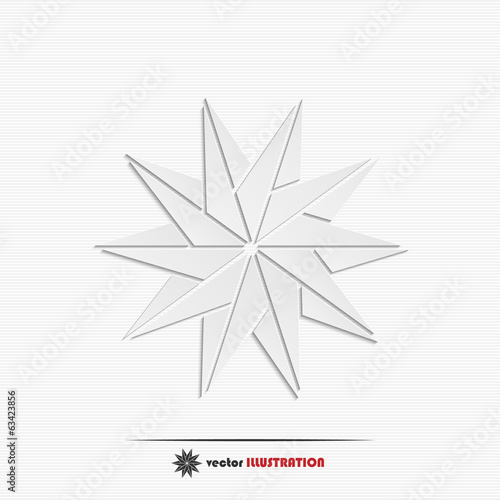 Abstract geometric star web icon