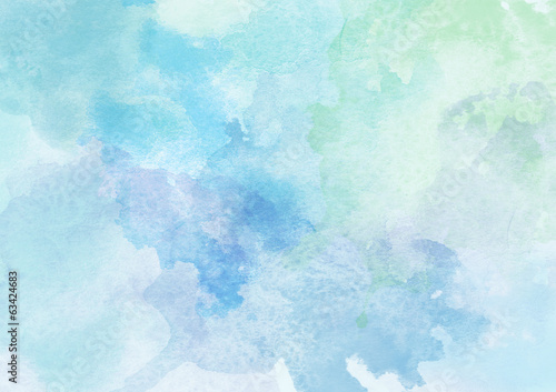Beautiful Blue Watercolor Background © LoveKay