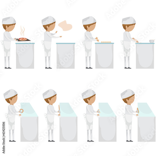 Bakers - Isolated On White Background