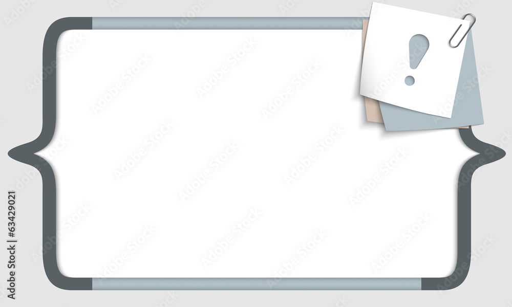vector frame for any text with square brackets and exclamation m vector frame for any text with square brackets and exclamation m