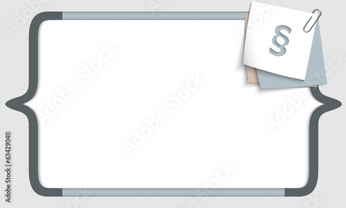 vector frame for any text with square brackets and paragraph