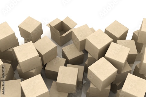 cardboard boxes