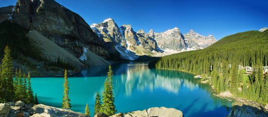 Fototapete Kanada Lake Moraine, Banff-Nationalpark  © estivillml