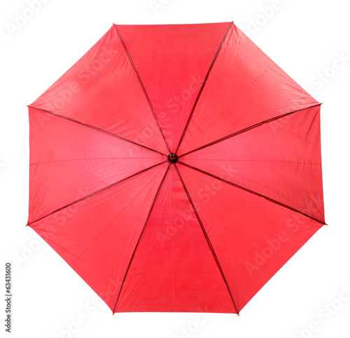 Red Umbrella isolated on white