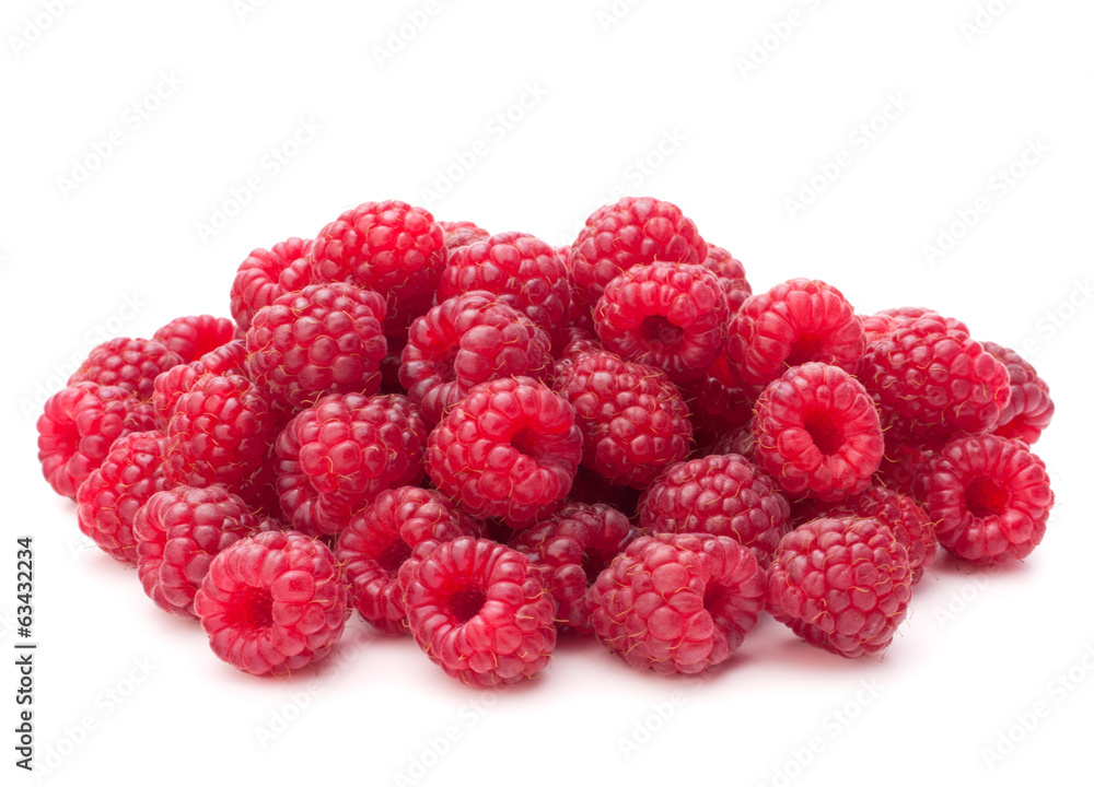Sweet raspberry isolated on white background cutout Sweet raspberry isolated on white background cutout