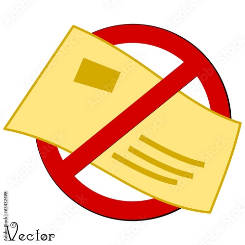 LOGO ICONA DIVIETO NO SPAM