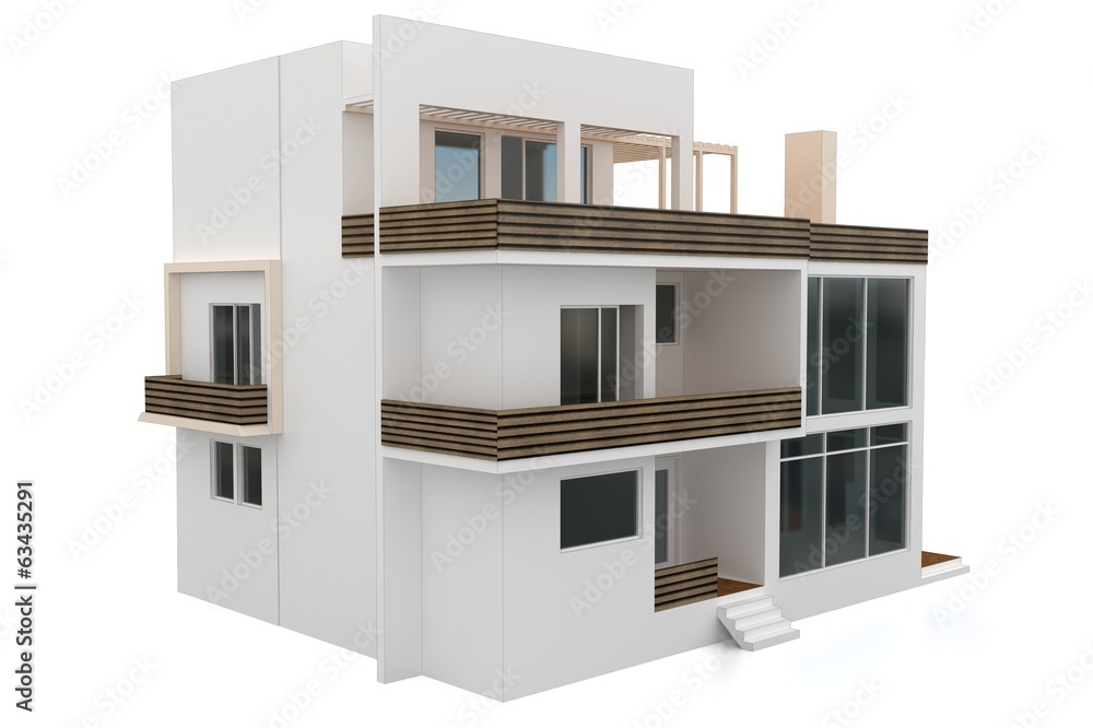 3d modern house 3d modern house