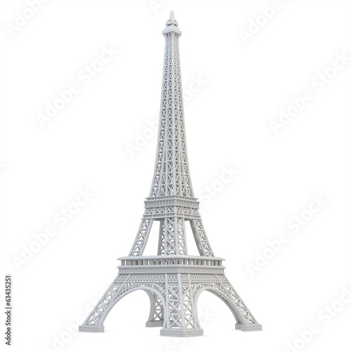 3d Eiffel Tower metallic © DNY3D