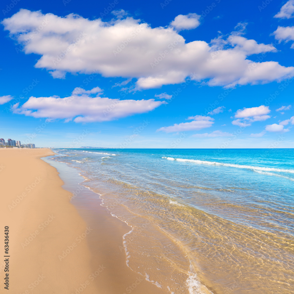 Gandia beach in Valencia Mediterranean Spain Gandia beach in Valencia Mediterranean Spain