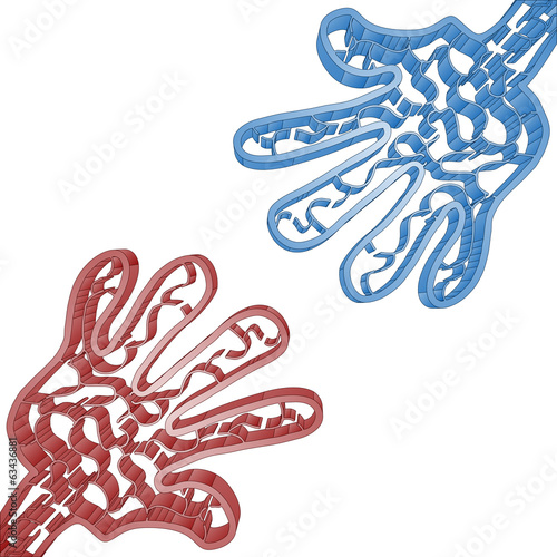 Two hands