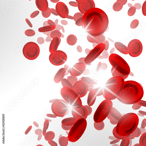 background with red blood cells