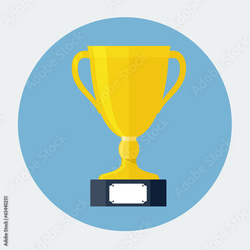 Trophy Cup Flat Icon