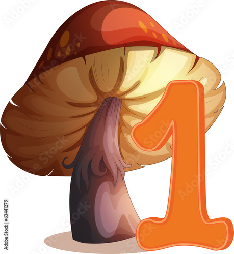 One mushroom