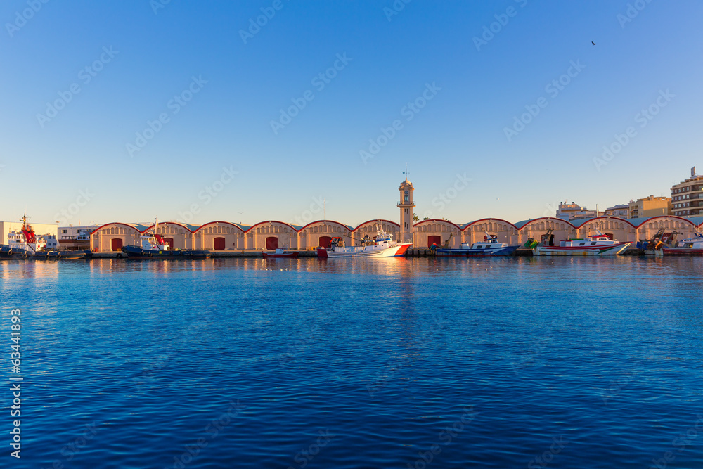 Gandia port puerto Valencia in Mediterranean Spain