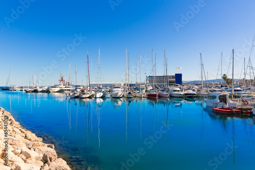 Gandia Nautico Marina boats in Mediterranean Spain © lunamarina