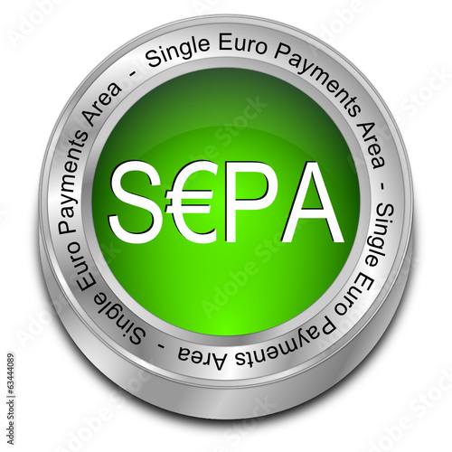 SEPA - Single Euro Payments Area - Button