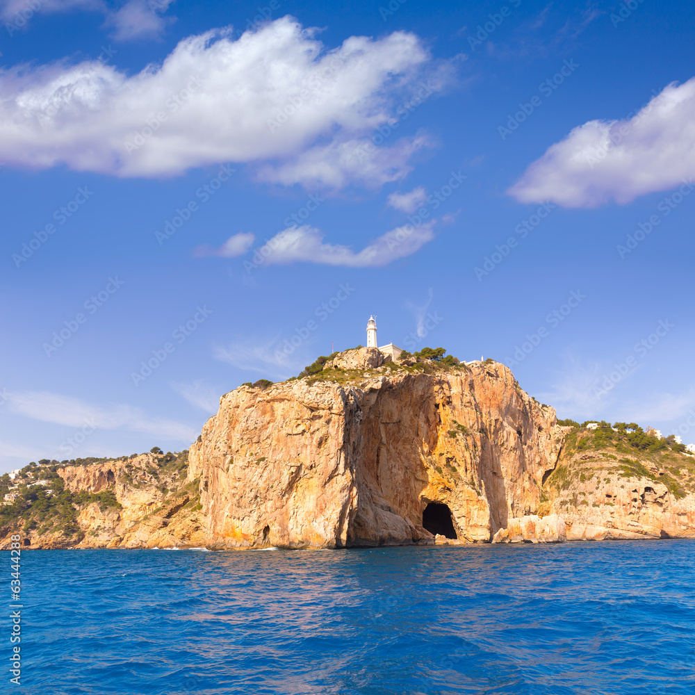 Javea Cabo de la Nao Lighthouse cape in Alicante Javea Cabo de la Nao Lighthouse cape in Alicante