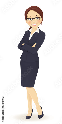 Businesswoman standing with arms crossed