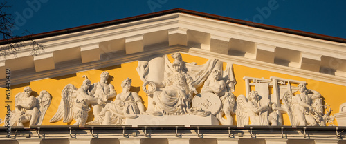 Slika na platnu pediment of the Admiralty Saint Petersburg