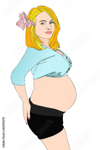 Una giovane mamma in dolce attesa