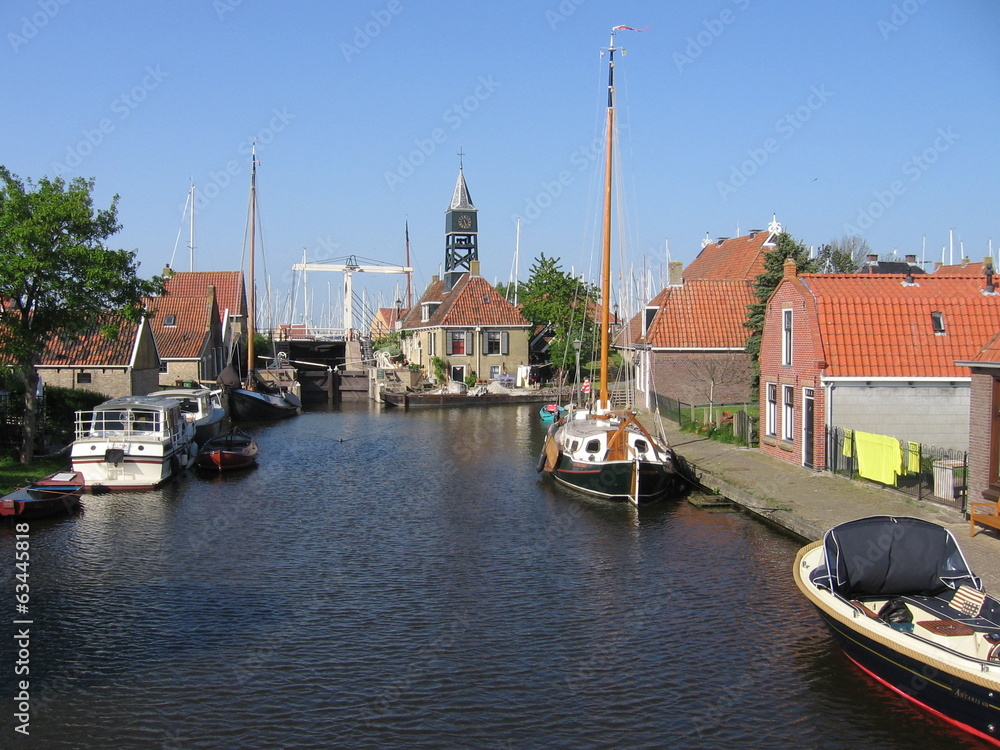Fototapeta premium water in Nederlands dorpje