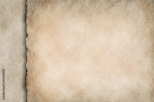 Handmade paper sheet background or texture