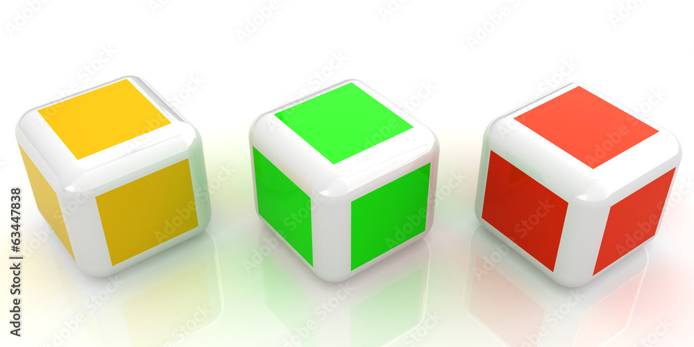 Fototapeta premium Abstract colorfull blocks 3d