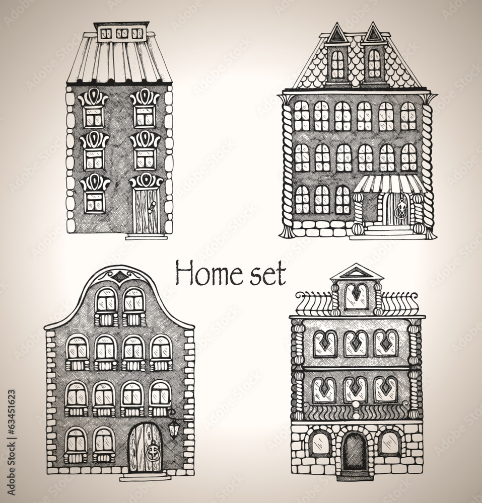 Fototapeta premium Home set