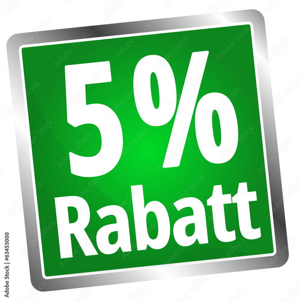 5 % Rabatt 5 % Rabatt