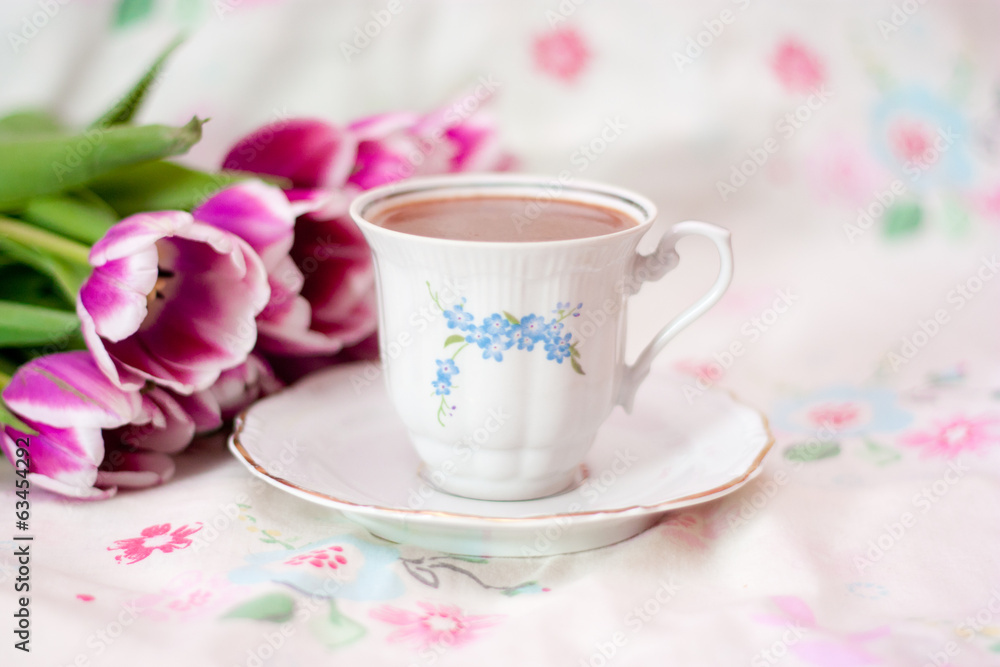 Naklejka premium Czekolada na gorąco