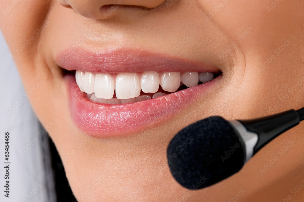 Naklejka premium Operator infolinii