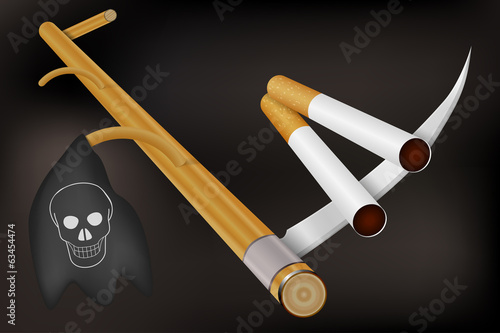 Smoking kills concept